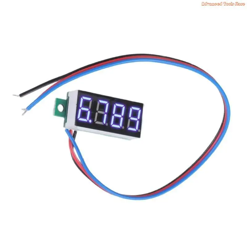 

4Digit LED Voltmeter Tester Panel Meter DC0-100V 0.36inch 3 Wire W91B