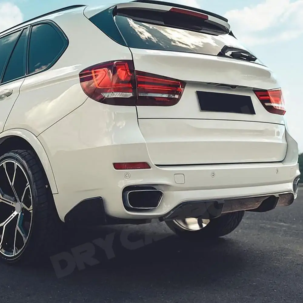

Задний диффузор-сплиттер с боковыми спойлерами и винглетами для BMW X5 F15 M Sport 2014-2018, аксессуары для кузова