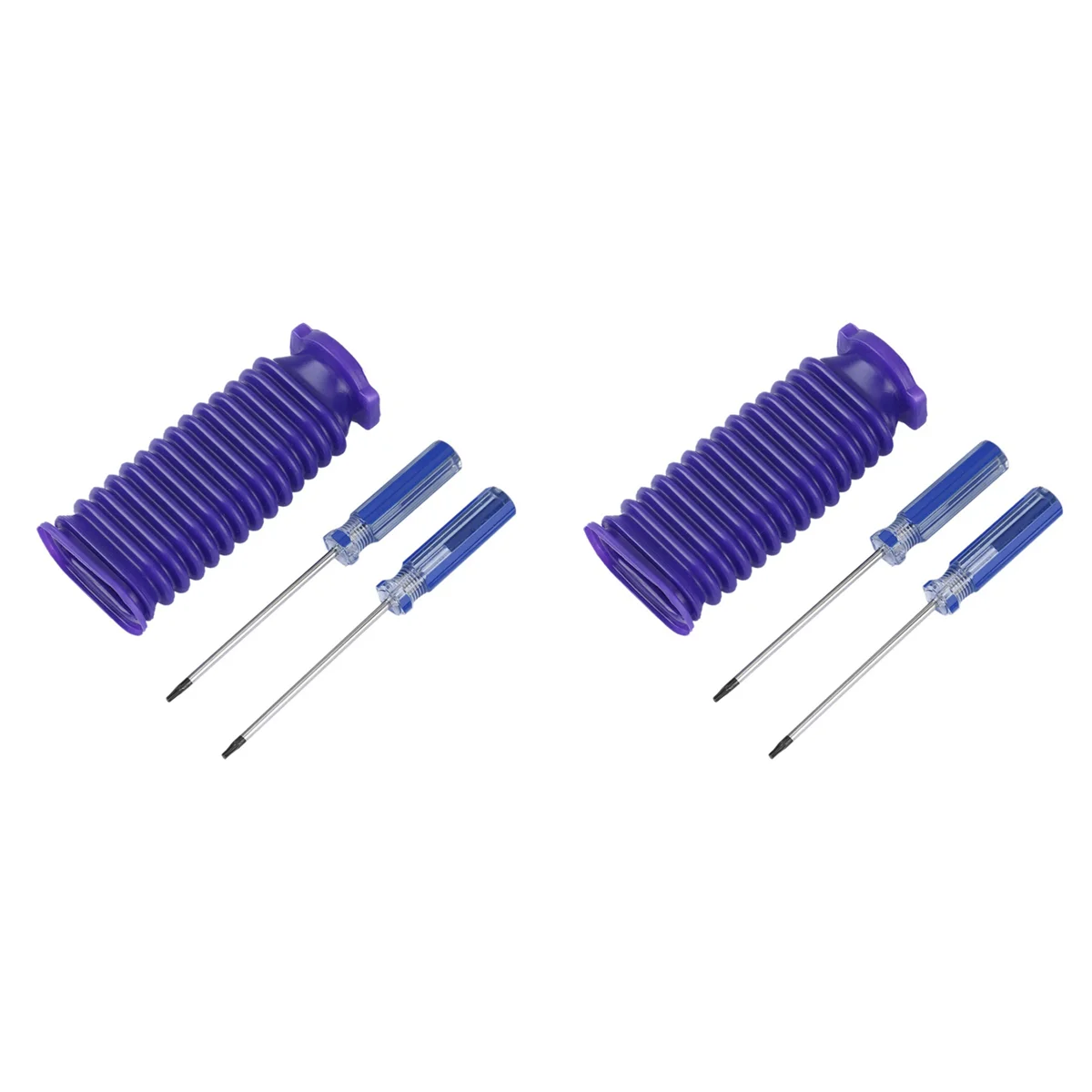 Accesorios de repuesto para aspiradora V6, V7, V8, V10, V11, rodillo de terciopelo suave, manguera azul de succión, 2 uds.