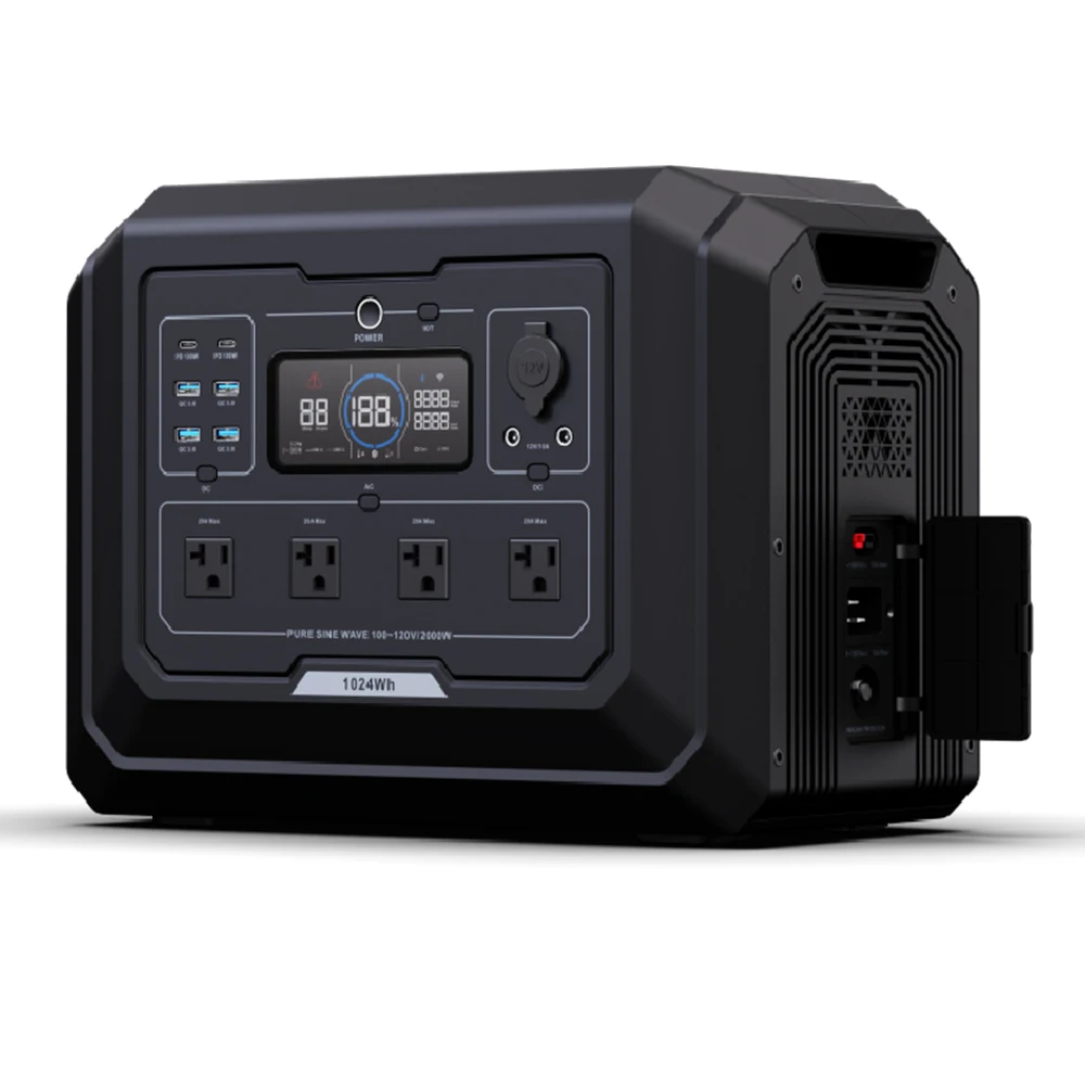 Portable Solar Generator Portable Power Station With APP, WIFI, Bluetooth