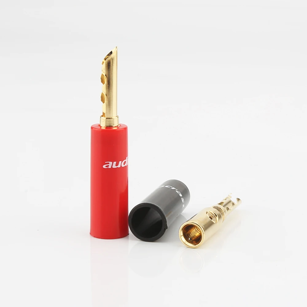 คุณภาพสูง Nakamichi 24 พันทองชุบ BFA 4 มิลลิเมตรกล้วยปลั๊กไฮไฟลำโพงสายเคเบิล
