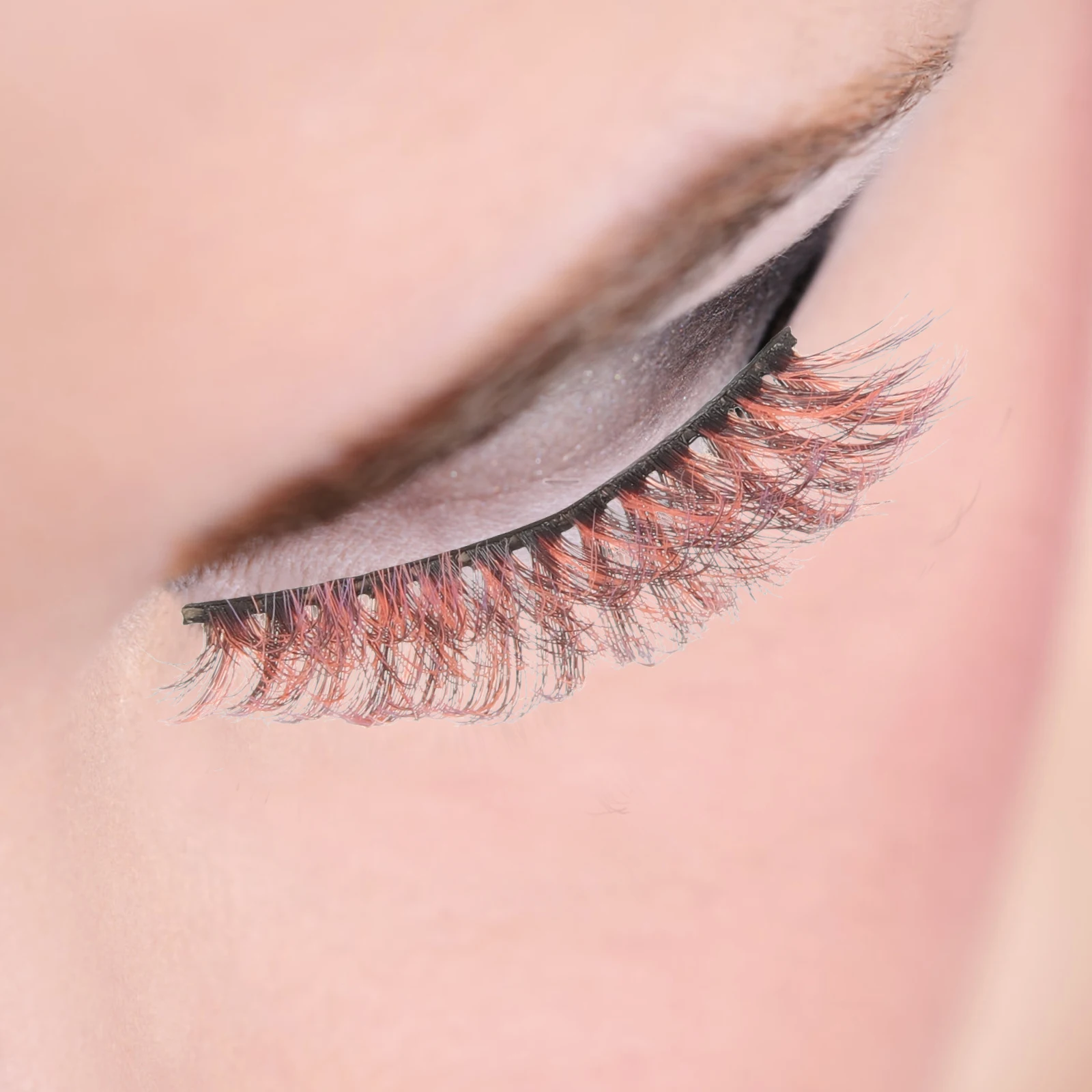 

Fake Eyelashes 3D False Makeup for Women Colorful Imitation Colored Curly Wispy Wedding Party Halloween