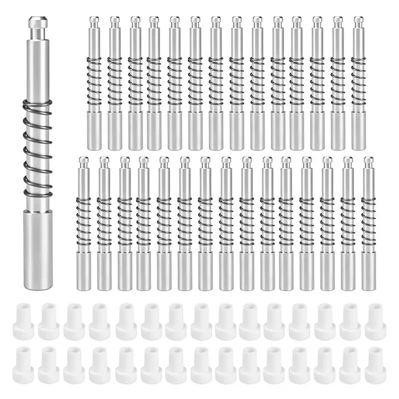 

30 упаковок плунжерных защелок для оконного экрана 5/32 "X 1-1/2" для алюминиевых оконных экранов, зажимы для плунжерной защелки, запасные части