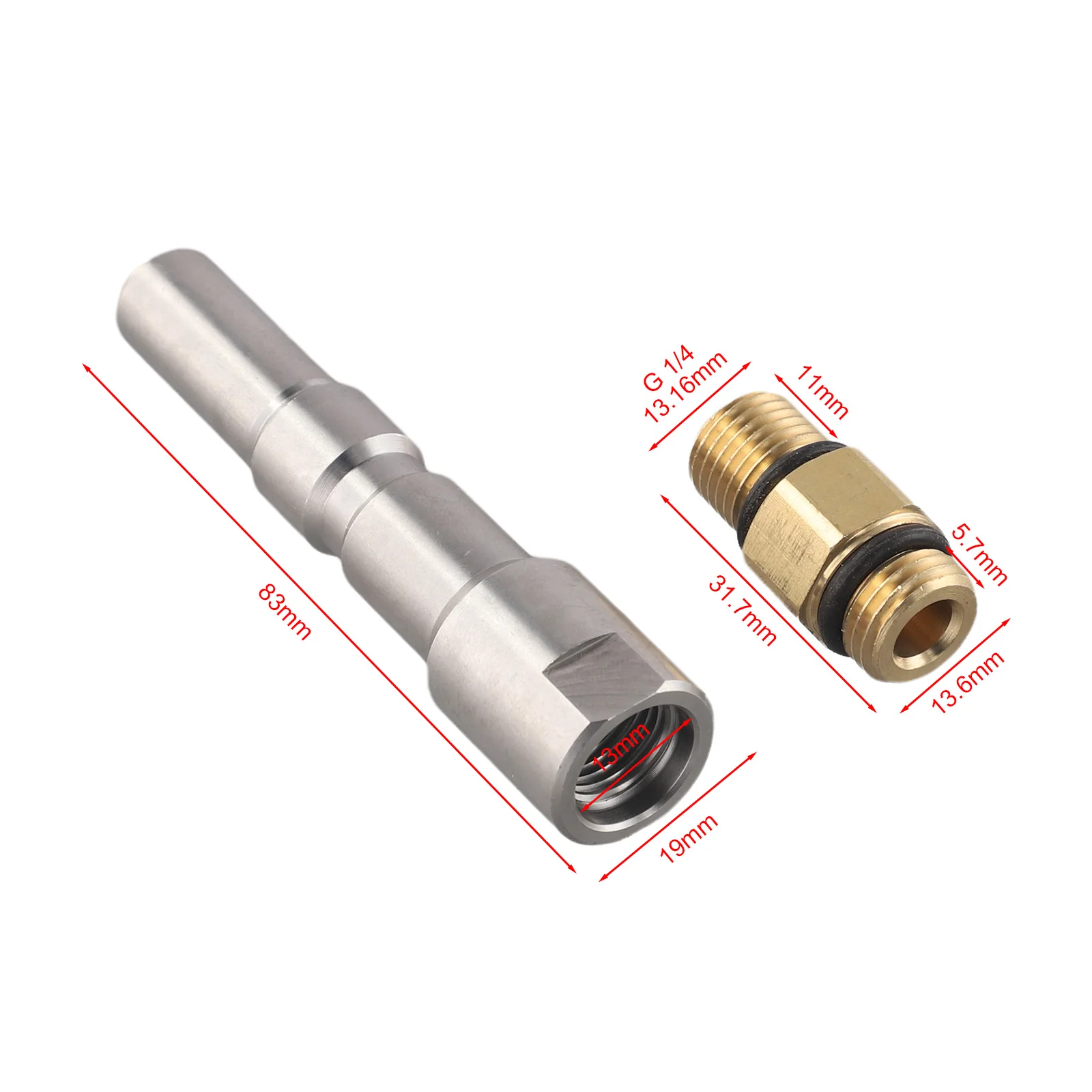 2Pcs High Pressure Washer Foam Pot Quick Connector Adapter For Nilfisk Kew Alto Quick Release Connection Without Tools