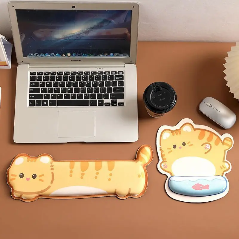 لوحة ماوس كابيبارا اللطيفة على شكل رسوم كرتونية، حصيرة ماوس من إسفنج الذاكرة، وسادة داعمة لليد، سميكة مضادة للانزلاق، وسادة كمبيوتر محمول لمكتب الألعاب