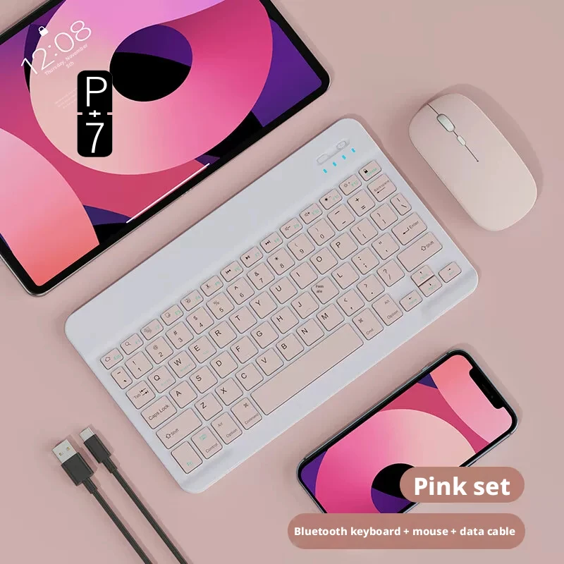 Bluetooth 3.0 Keyboard And Mouse Set Multi-Device Multi-System Stable Quick Connection Long Battery Life Portable