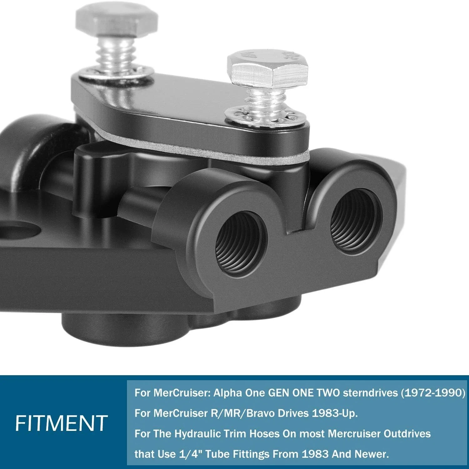 Boat Trim Line Cylinder/Manifold Connector Kit #21970 for Mercruiser Alpha Bravo Drives Replace for 98825A4 8M0080805 8M0137703