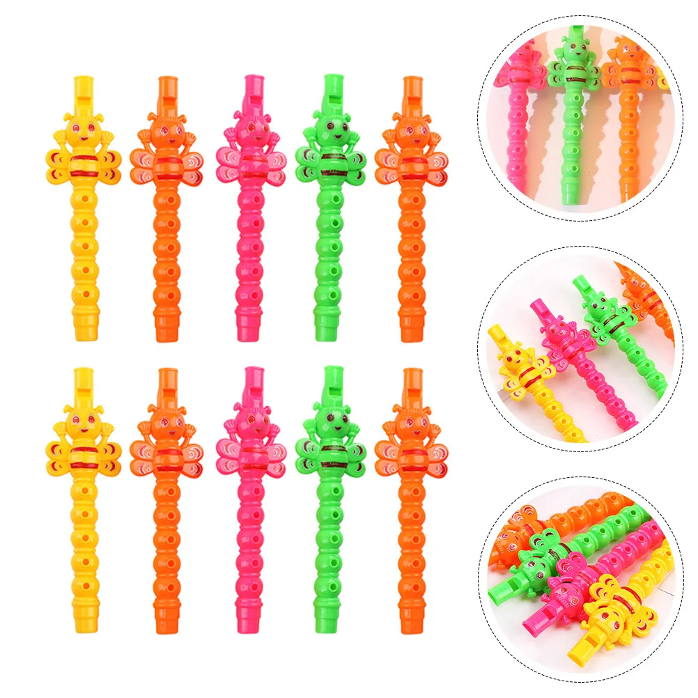 25Pcs Mini Recorder Plastic 5-Hole Clarinet for Children Kids Practice Wind Instrument Music Learning Tool Flute Toy