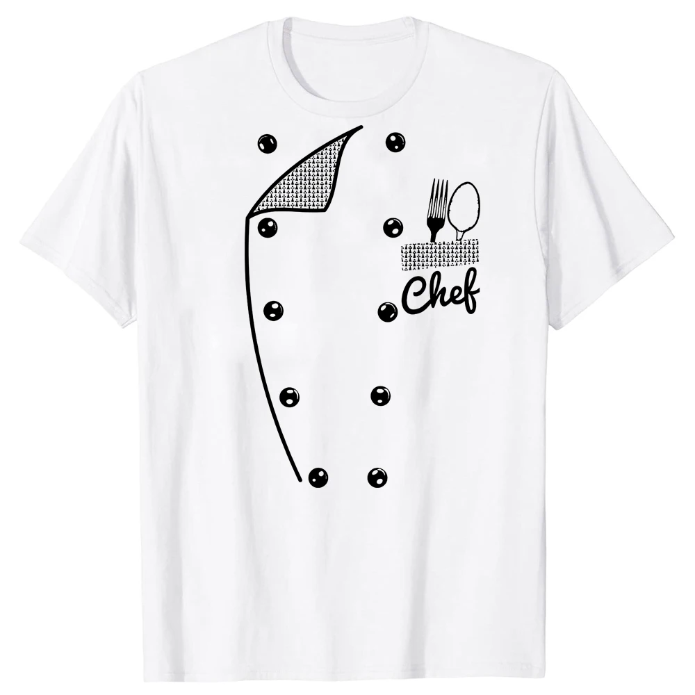 Lustiges Koch-T-Shirt, Sommer, für Männer und Frauen, Kleidung, modisch, Vintage-Sommer-Stil, Baumwolle, kurzärmelig, übergroßes T-Shirt – Detail 2