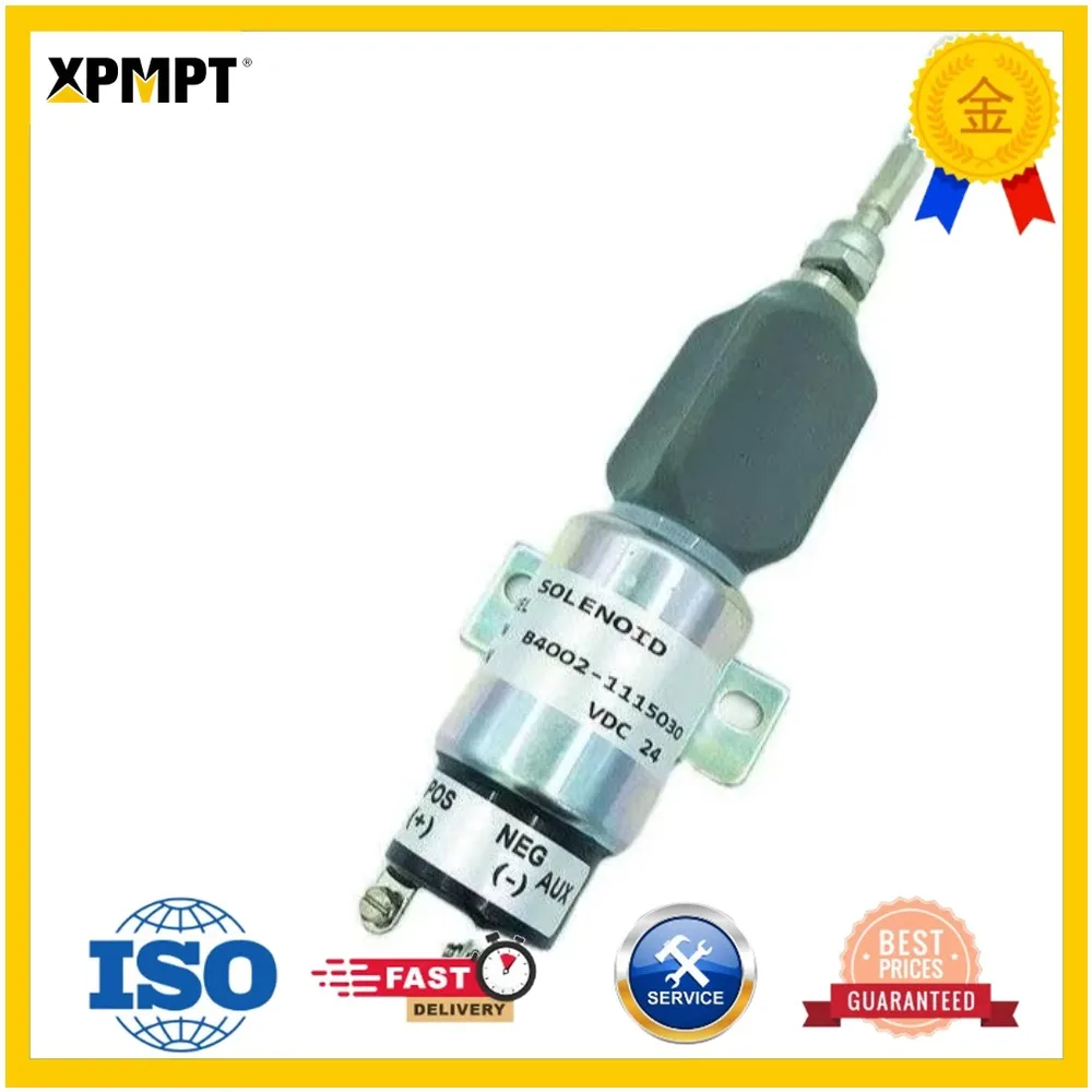 For Komatsu PC120-6 PC200-7 PC200-8 Shut Off Solenoid Valve PC60-7 PC130 Fuel Shut Off Solenoid Valve Excavator