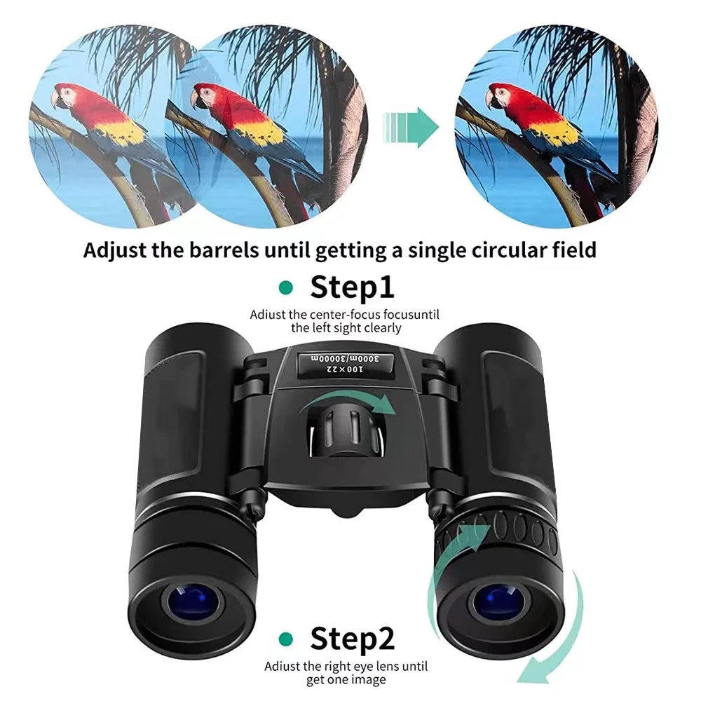 Binocular telescope 900X25 mini portable zoom HD 5000M telescope professional BAK4 HD powerful binoculars outdoor camping