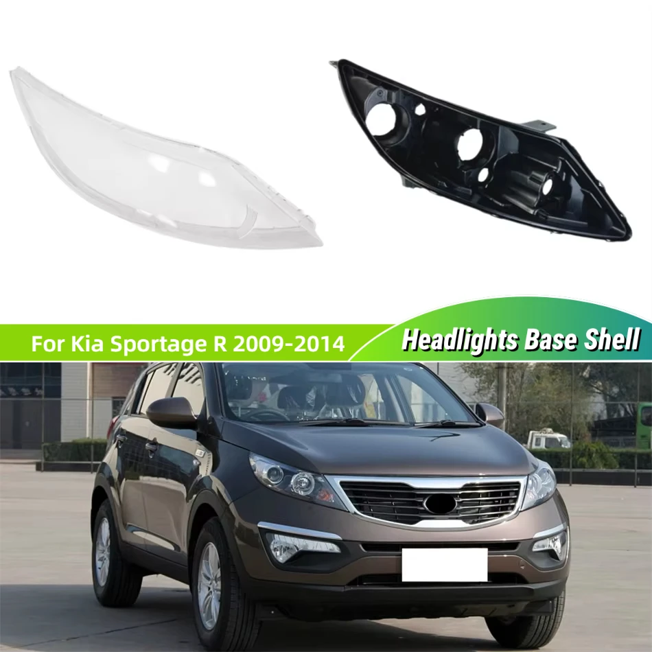 For Kia Sportage R 2009 2010 2011 2012 2013 2014 Articles Cars Base Head Lamp Shell Rear Housing Lamp Cover Headlight Glass