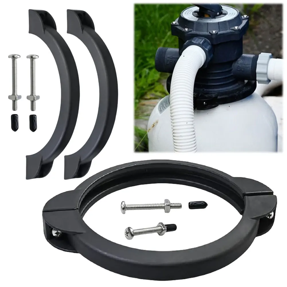 

SF80110-2 Pool Sand Filter Replacement Parts with Screws Pool Filter Clamp Sand Filter Valve Clamp for Intex Sand Filter Pump