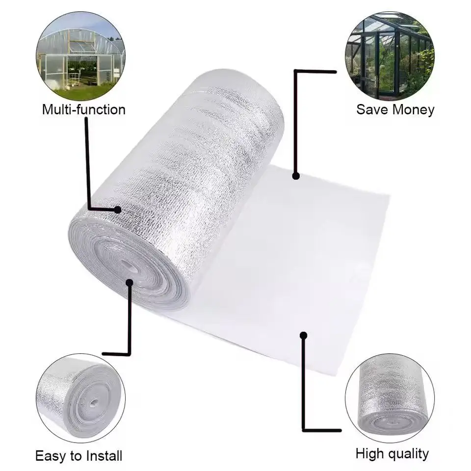 1 roll of 50cm wide waterproof anti fouling anti cold insulation aluminum foil insulation film can be DIY easy to install film