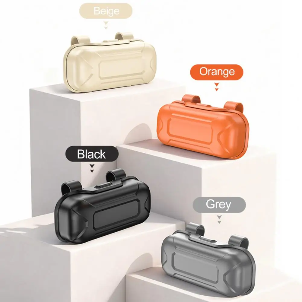 Push-to-open Car Box Car Visor Storage Box Sun Visor Eyewear Case with Push-Open Cover Dustproof Scratch-Proof Sunglasses Holder