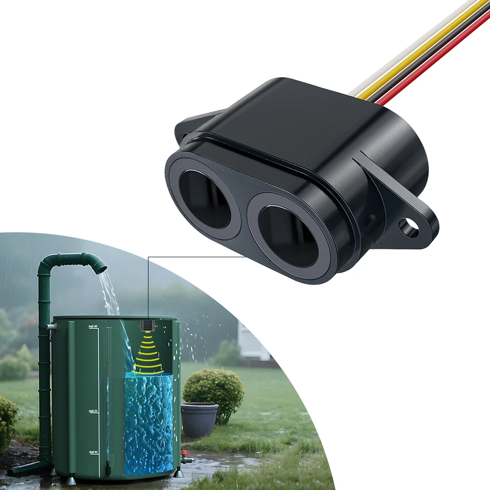 L07 1.5cm small blind spot food grade case UART ultrasonicS waterproof water level sensor for water tank level monitorS