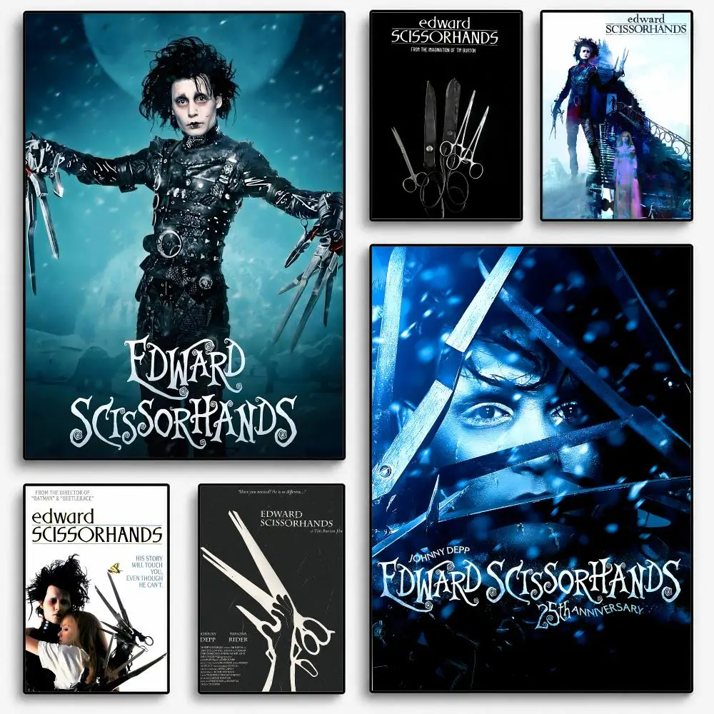 Edward Scissorhands Poster Room Home Decoration Interior Wall Art Printing Garage Posters Gift