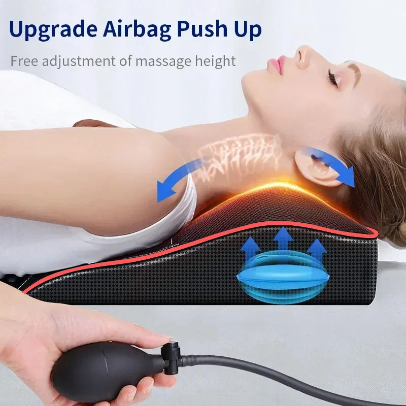 

Waist Shiatsu Massage Car Back Pillow Massager Muscle Ttraction Relax Heating Neck Massage Portable Body Pain Relif Massage