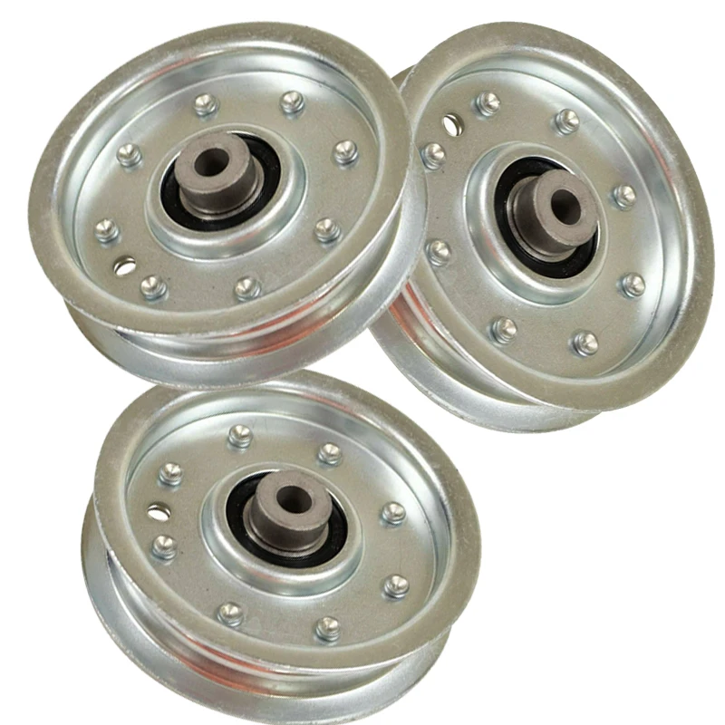 3 Pack Single Groove Zinc Plated Lawn Mower Pulley Replace 756-0365 For MTD 46