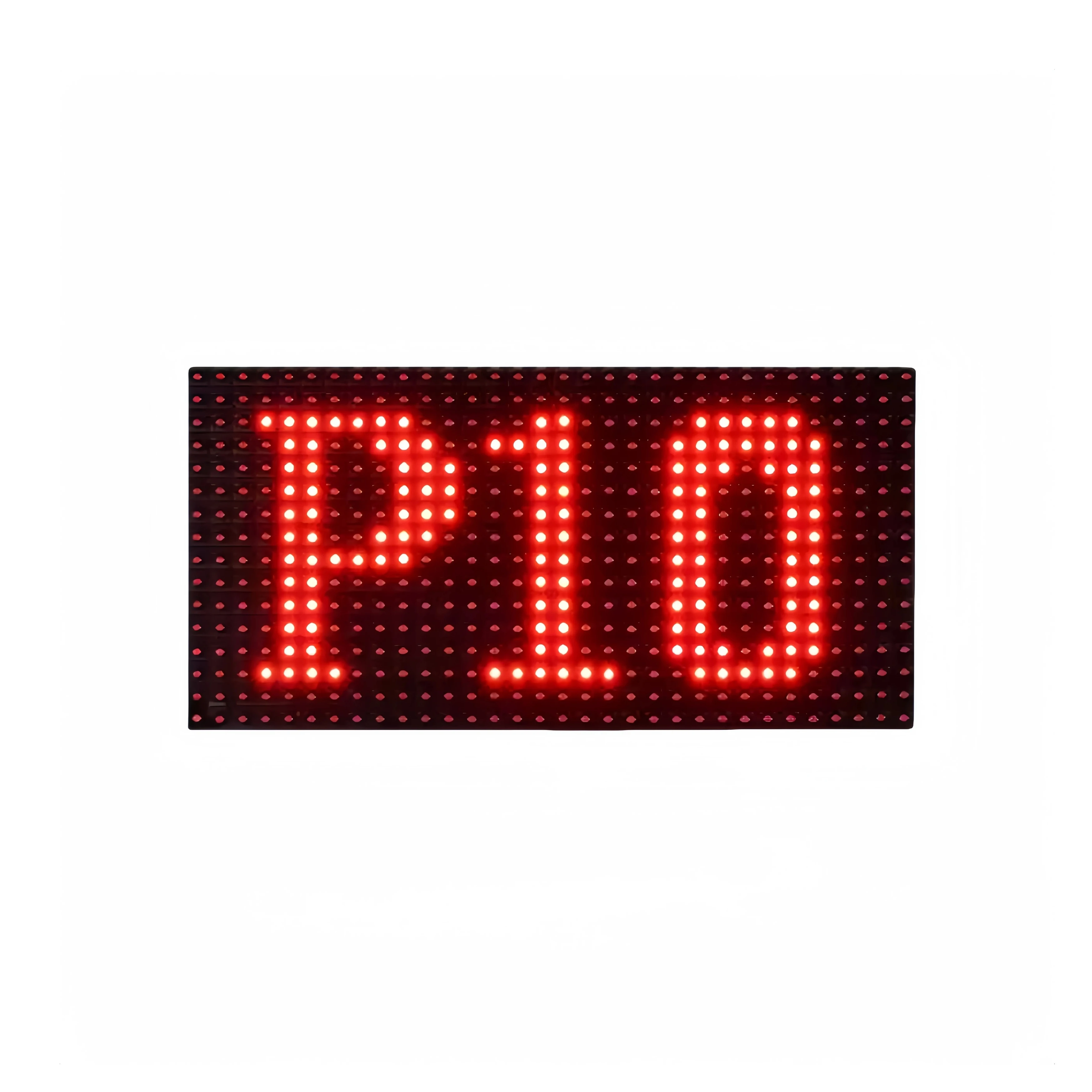 

DIP P10 Outdoor single red LED display electronic advertising module, plug lamp door head screen module
