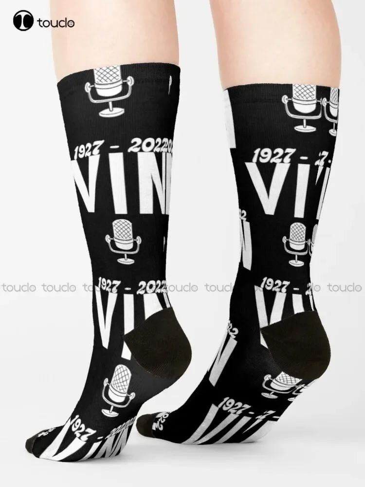 Vin Scully 1927-2022 Calcetines Calcetines coloridos para hombre 360 °   Impresión digital Navidad Año nuevo regalo creativo divertido calcetines Halloween nuevo arte