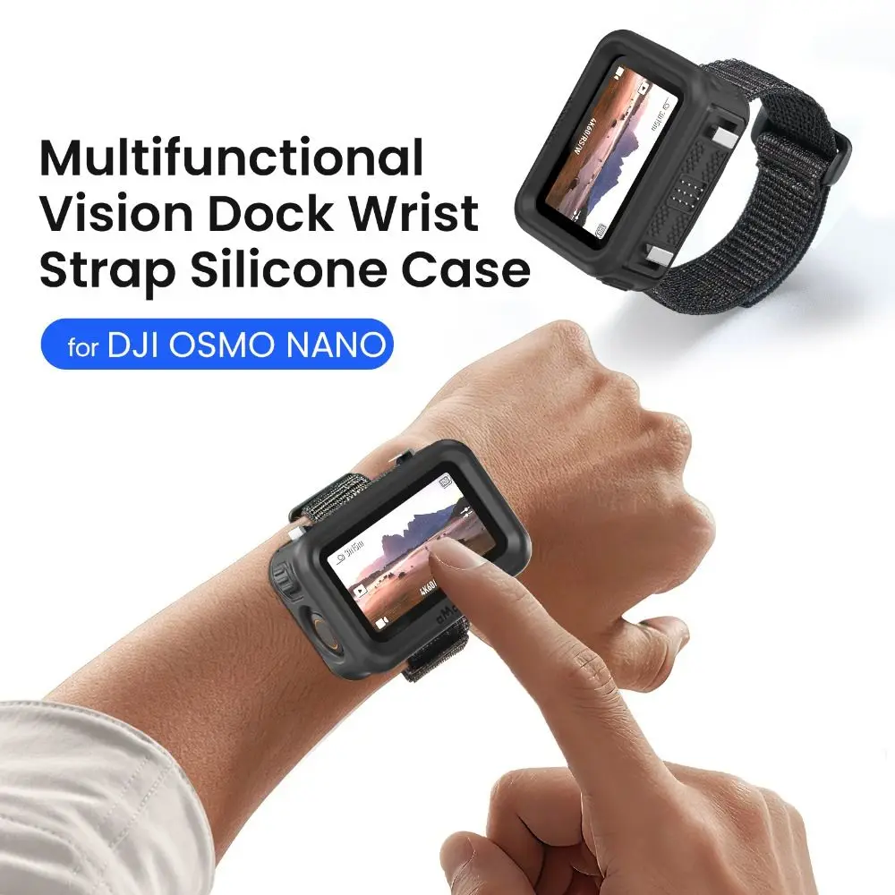 Nylon Camera Expansion Wristband Silicone Protector Adjustable Image Transmission Strap Anti-lost for DJI Osmo Nano