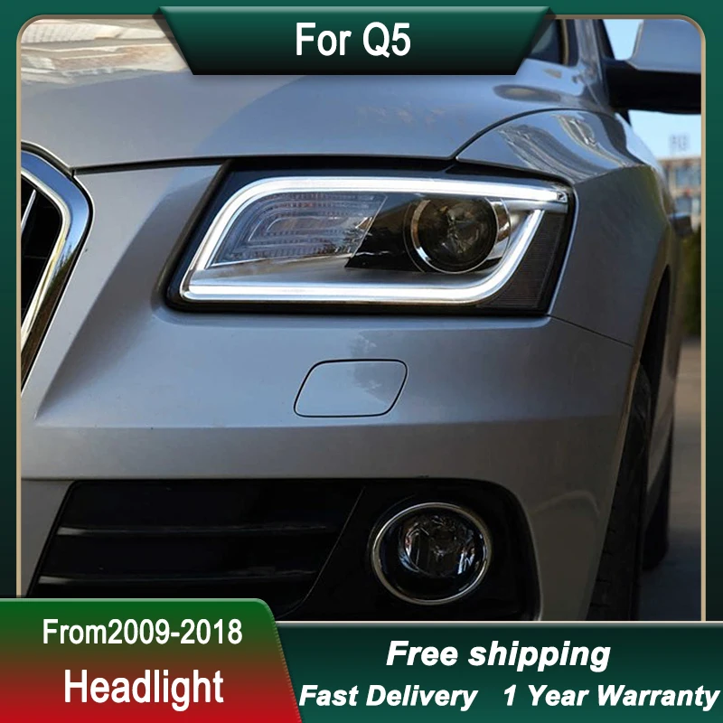 Car Headlight For Audi Q5 2009-2018 Upgrade to high-end LED Tail Light New Design  Head Lamp  DRL Head Lamp Front light Assembly