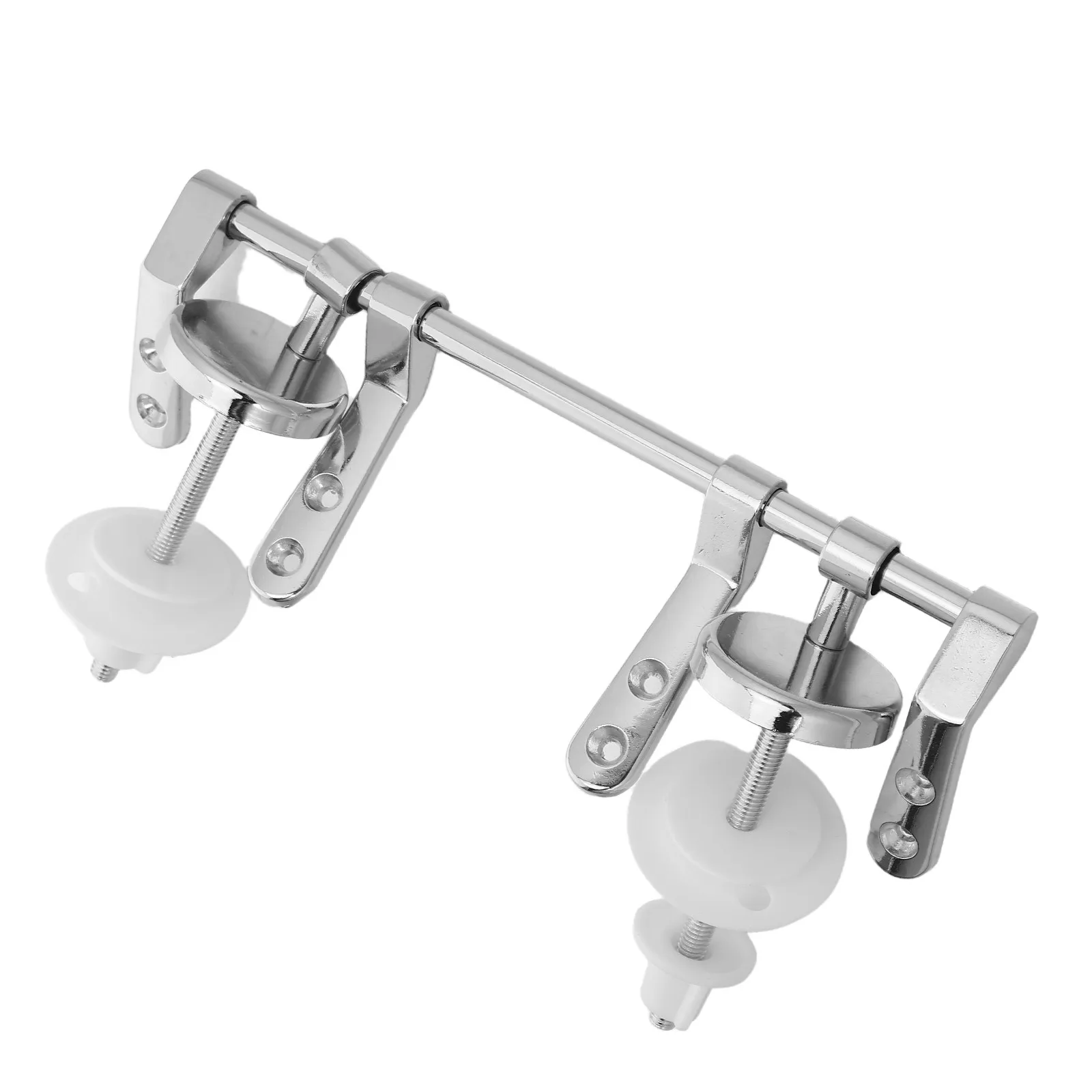 Toilet Lid Replacement Hinges Hardware Metal Seat Cover Chrome Plated Accessories