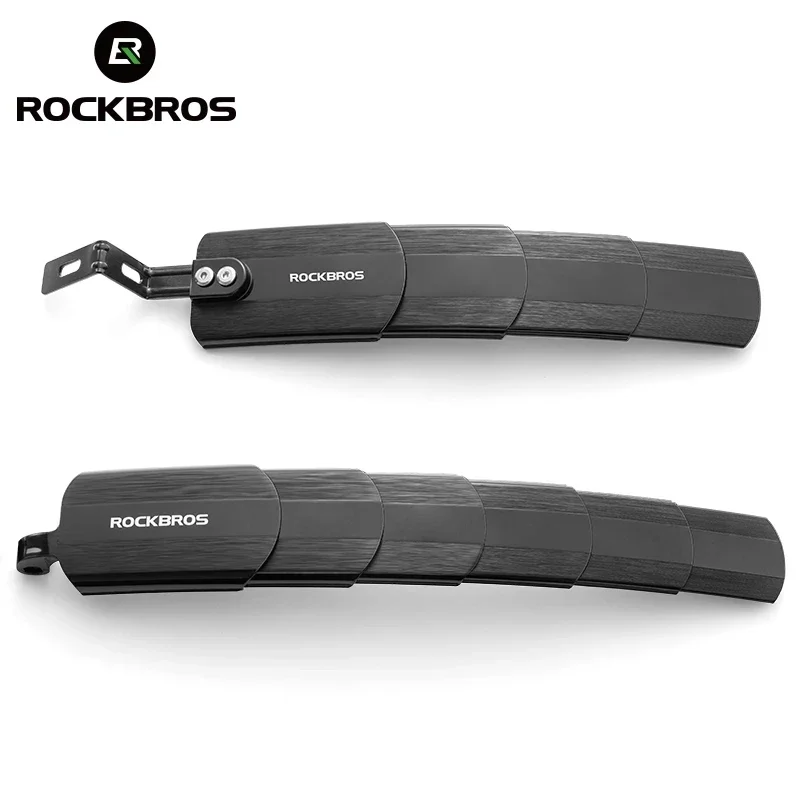 ROCKBROS Bicycle Mudguard Widen Lengthen Adjustable Rear Front Tail Mountain Bike Fender Durable Anti Shake MTB Wings
