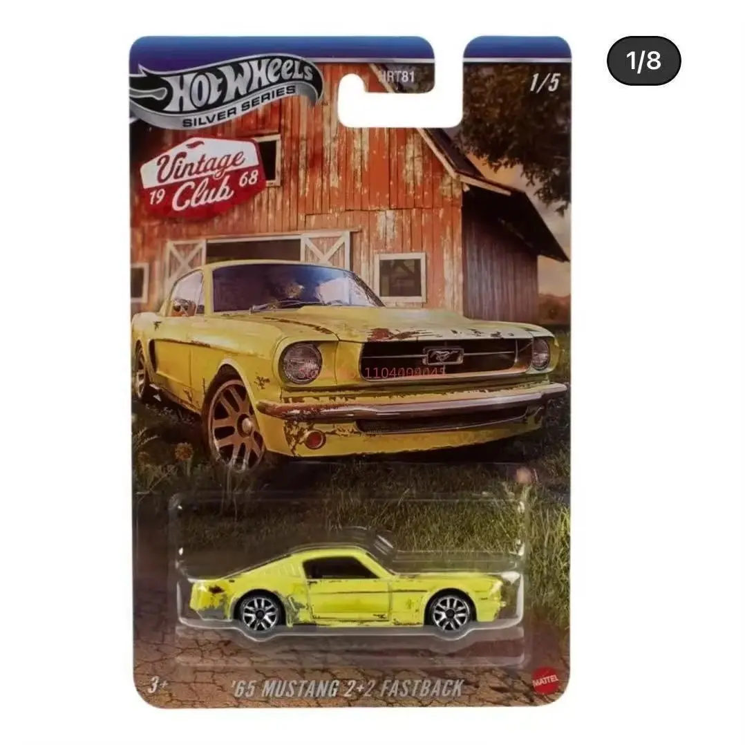 Nowy Oryginalny Hot Wheels Classic Club Mustang Porsche 911 Volkswagen Beetle Retro Metalowy Model Samochodu HRT81 Silver Label Die-Cast
