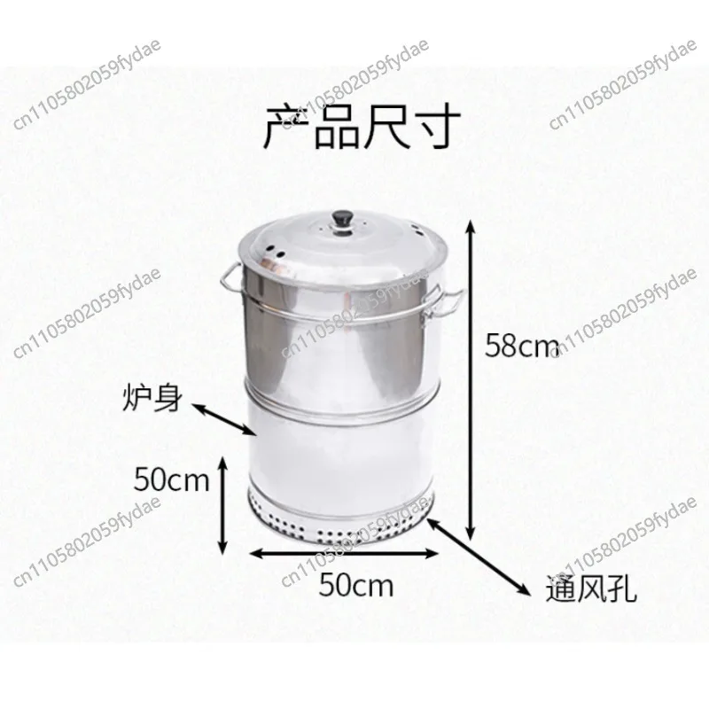 

Бездымный портативный гриль-барбекю из нержавеющей стали с автоматическим вращающимся вертелом для коммерческого и уличного использования