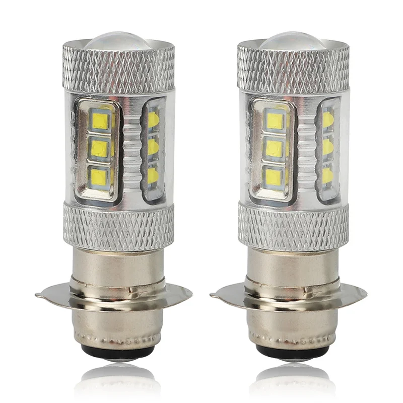 2PC 80W H6M LED przednie żarówki reflektorów dla Yamaha ATV Banshee Raptor Rhino YFZ350 YFZ450 YFM250 YFM350 YFM450 YFM660 YFM700