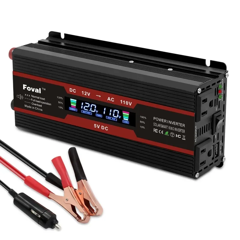 

inverter 1500W 2000W 2600W dc to ac 12v 24v to 110v 220v factory supply modified sine wave inverter