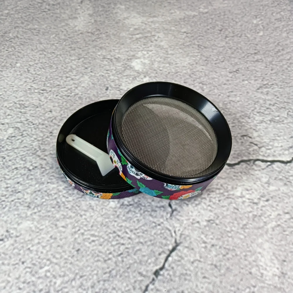 2 بوصة 50 مللي متر الجمجمة الكرتون المعادن عشب طاحونة العشب السيجار التبغ الفانيليا برعم طاحونة 4-Layers مطحنة هاون التدخين السجائر أداة