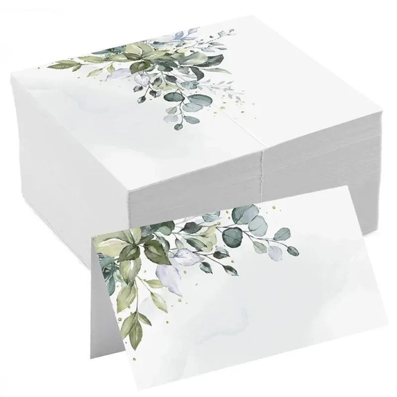 

10pcs Wedding Seating Number Card Fresh Style Name Place Cards Table Decor Christmas Birthday Party Greeting Card