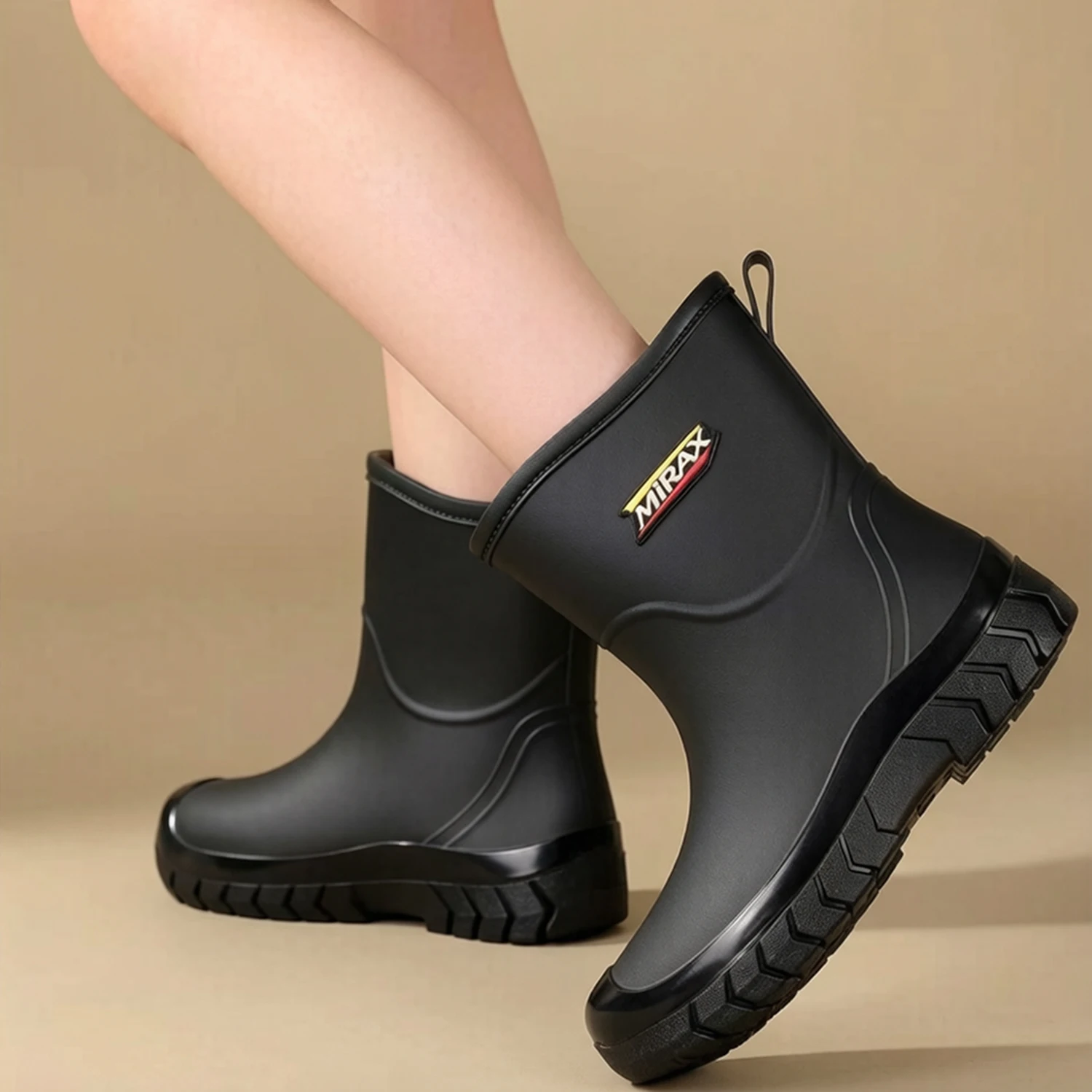 Modische, leichte, wasserdichte und rutschfeste Damen-Regenschuhe für Outdoor-Aktivitäten – Detail 2
