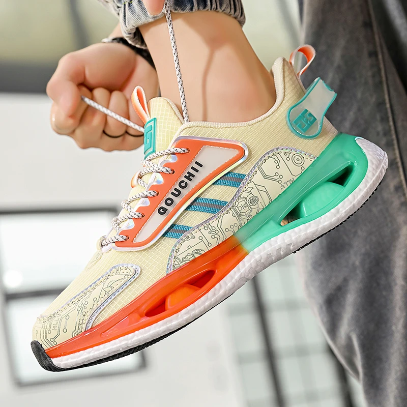 2026Men's Cushioning Running Shoes Lightweight Athletic Casual Sneakers Male Non-Slip Sports Shoes Outdoor Travel Walking Shoes