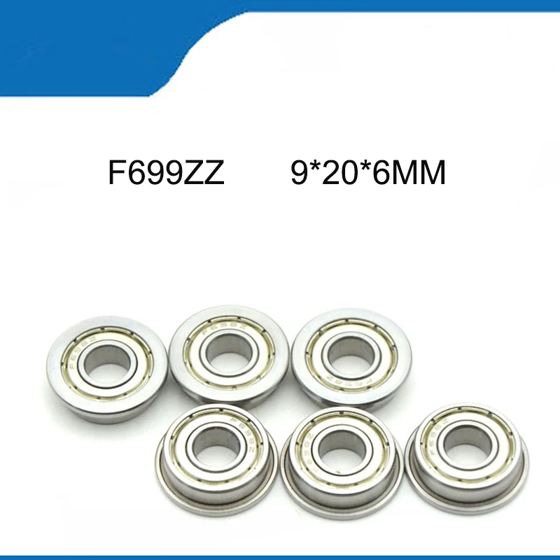 

High Quality Bearing 10/20PCS F699ZZ Corrosion Resistielded F699ZZ Bearings ( 9*20*6MM ) Deep Groove Ball Bearing (ABEC-1)