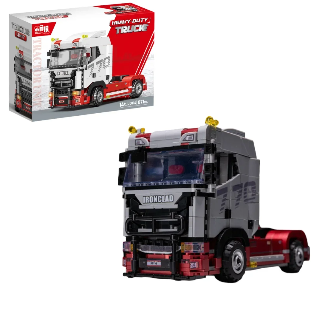

MOC City FH Series Heavy Truck Tractor Trailer Vehicle Building Blocks European Truck Car Assembly Bricks Toys Adult Gifts