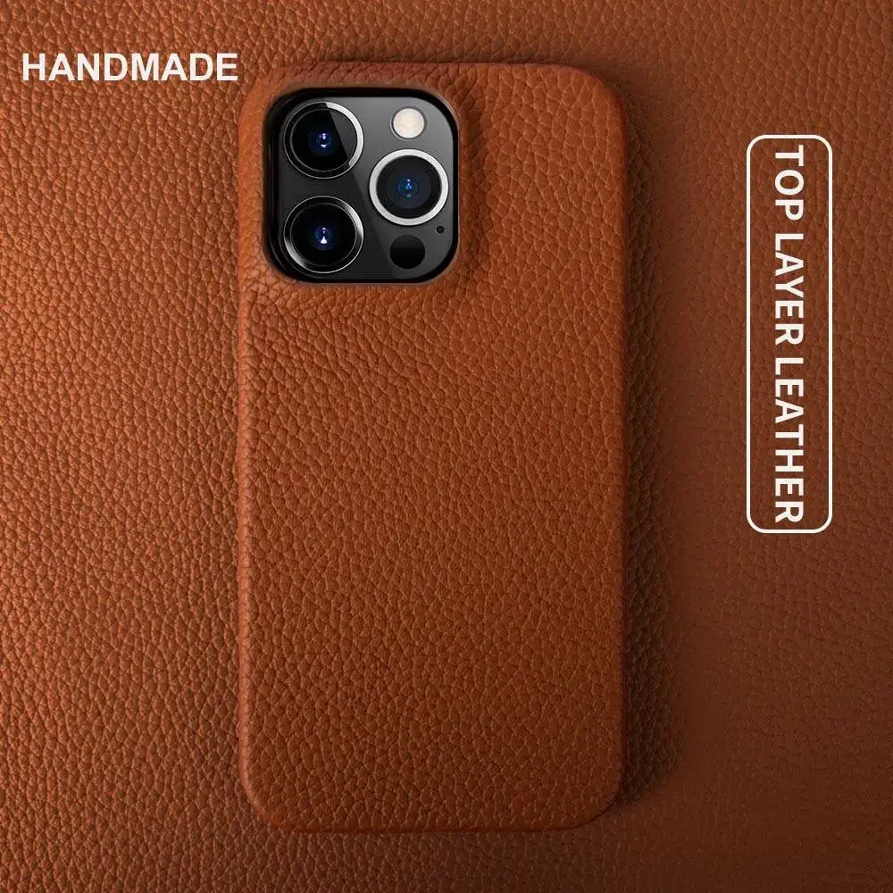 For iphone 14 Pro Max Case Luxury Genuine Leather Cover Business Phone Cases Back Cover For iphone 13 15Pro 11 12 XR XSMax Coque