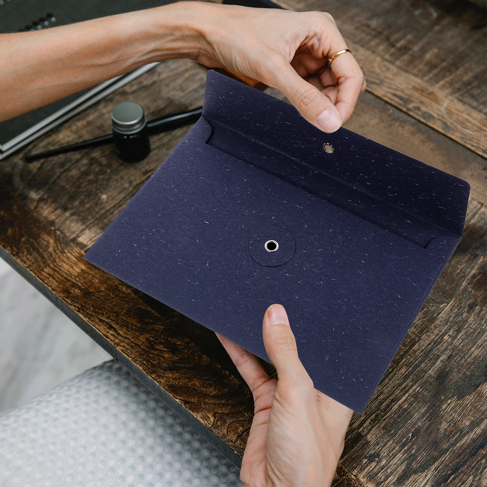 

Retro Envelope Profile Bag Blank Card Envelopes Black Invitation Cards Chinese for Invitations Small Letter
