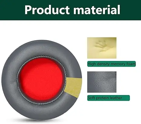 

Replacement Ear Pads for Motorola Pulse Escape Headphones Memory Foam Ear Cushions High Quality