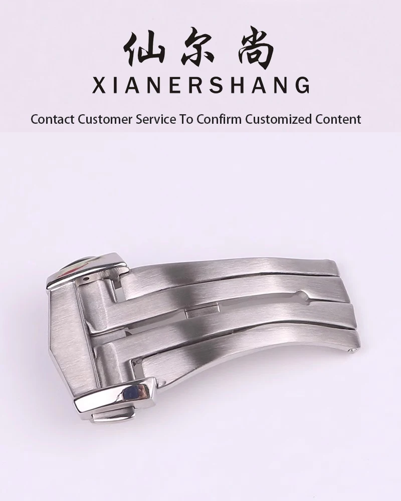 

XIANERSHANG Custom O-MEGA SEAMASTER Watch Clasp 20MM 18MM Sharp Pointed Long Style Folding Buckle Stainless Steel Belt Buckle