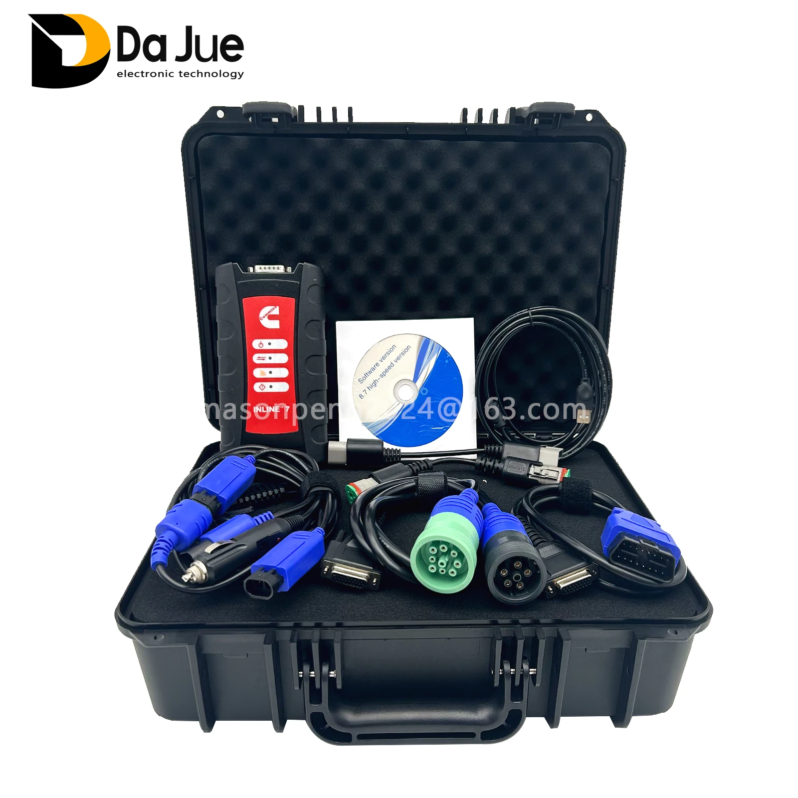 Adatto per adattatori di collegamento dati Cummins in linea 7 adatti per strumenti diagnostici Cummins Truck adatti per Cummins Insite 8.7 8.9