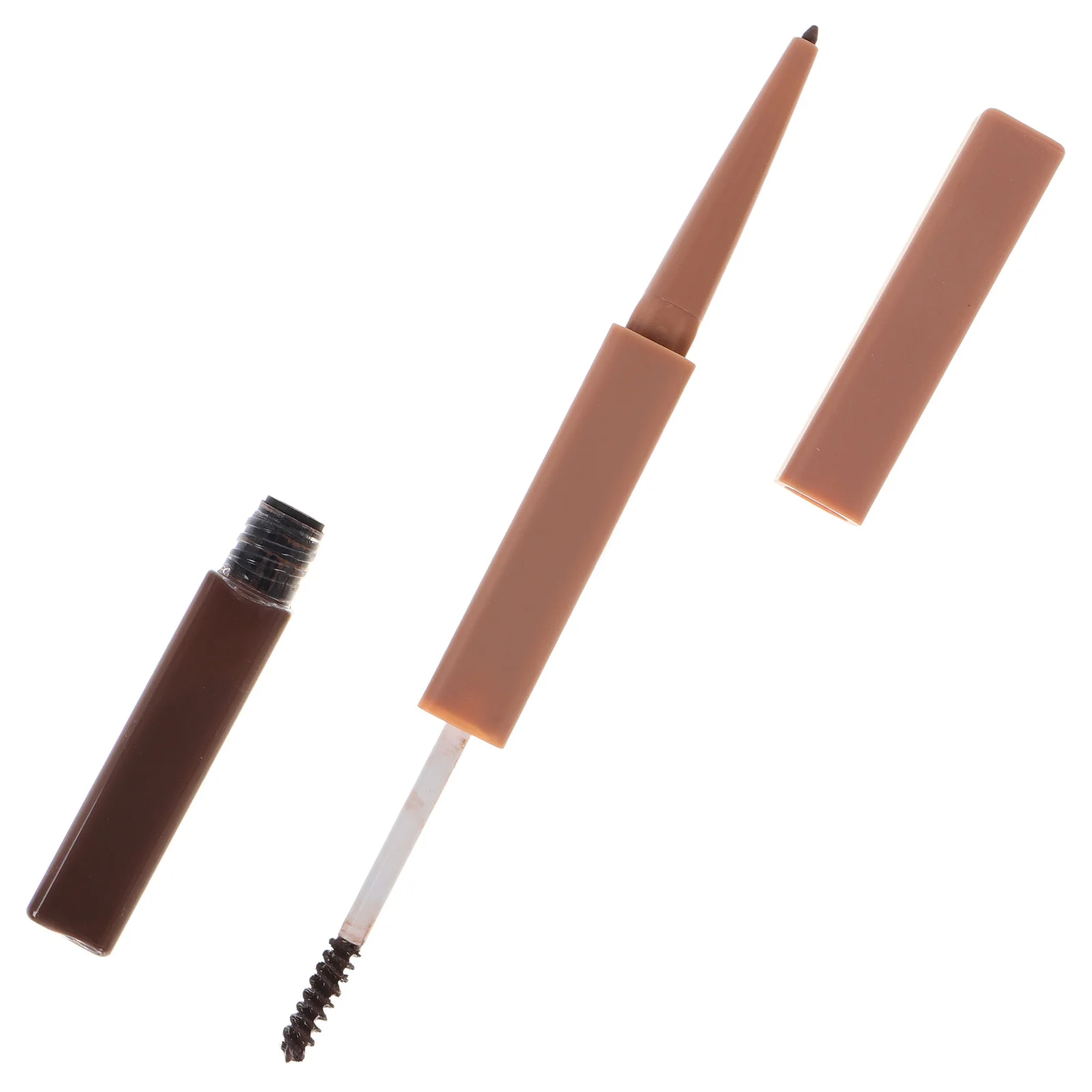 

Dual-Ended Waterproof Eyebrow Pencil Natural Brown Clear Gel Longlasting Makeup Eyebrow Pen for Shaping Defining