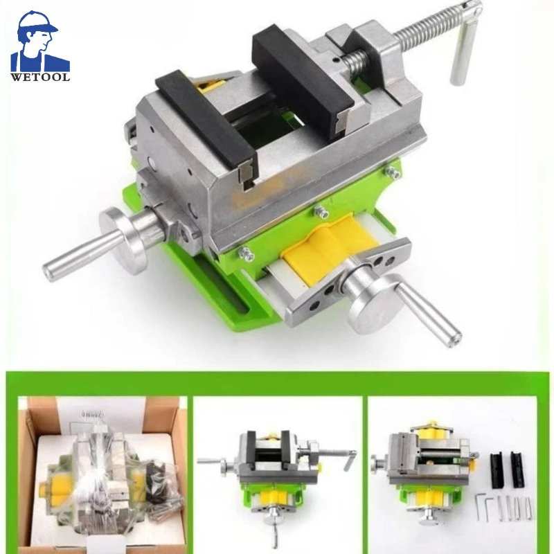 3 Inch Cross Slide Vise Vice Table Mini Compoud Bench Precision Milling Machine Worktable
