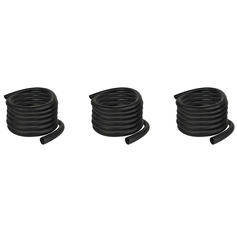 

B23B 3Pcs 1X30M Split Loom Wire Protective Tube Conduit Hose Cover Electrical Cable 1/4 Inch