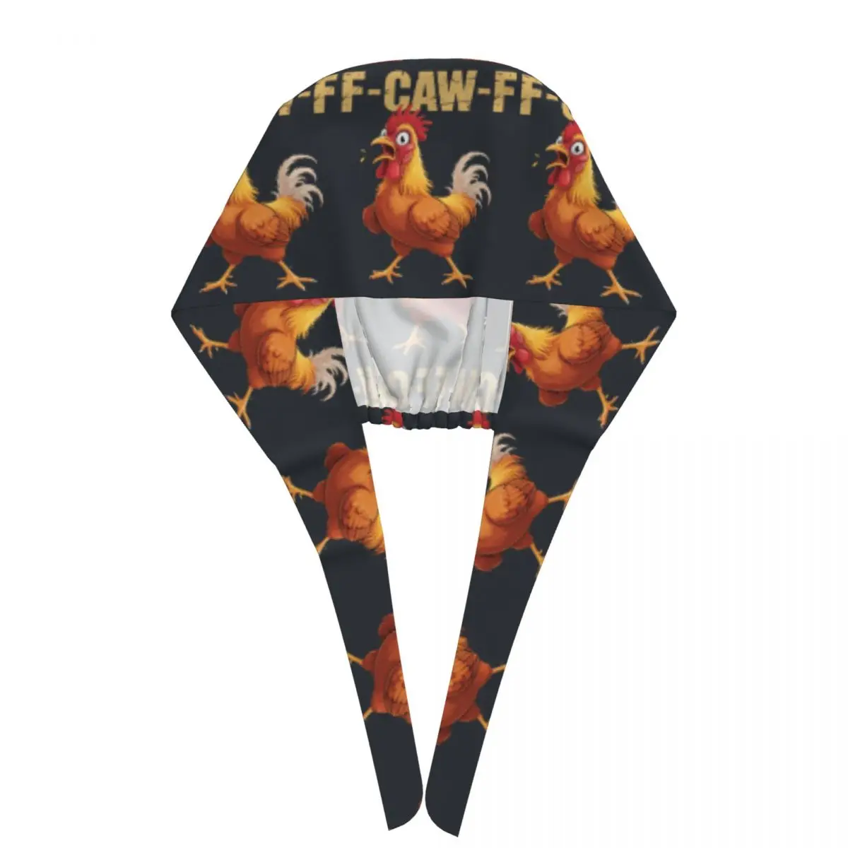 작업용 스크럽 캡 F-CAW-F 치킨 간호 모자 유니섹스 여성용 귀여운 의료 모자 편안한 탄력 밴드 작업용 캡