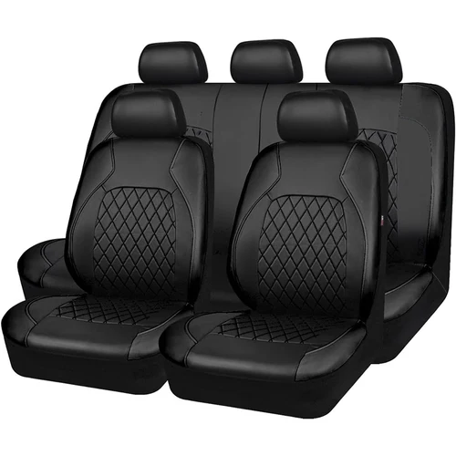 Fundas universales de cuero PU para asientos de coche, juego completo para 5 asientos, accesorios de Interior de coche, funda para asiento de coche para todas las estaciones, apta para la mayoría de los coches