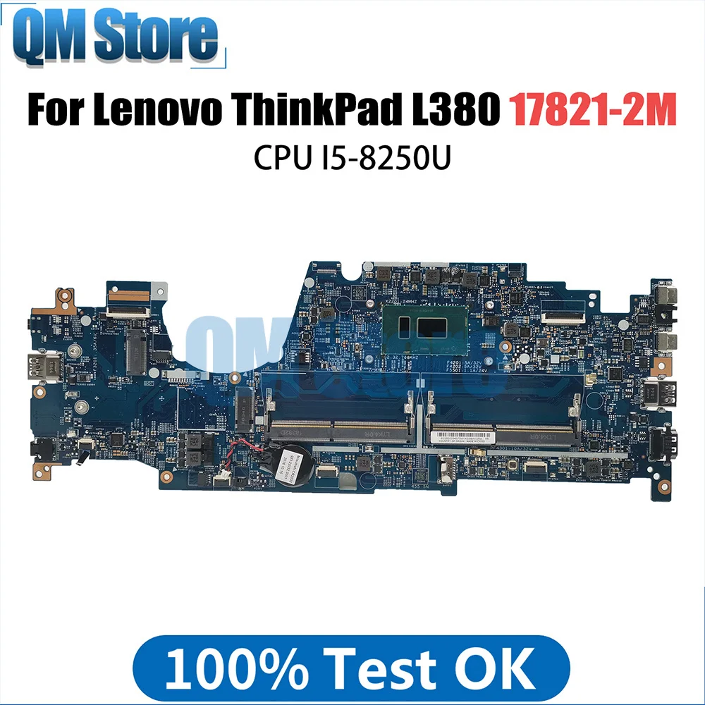 02HM000 01LW954 02HM023 For Lenovo ThinkPad L380 Notebook Motherboard LKL-1 MB 17821-2M 448.0CT04.002M With CPU I5-8250U